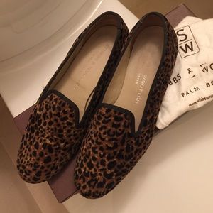 Stubbs & Wootton Leopard Loafers